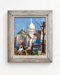 Édouard Le Saout — Montmartre Street Scene, Paris — Original Oil Painting