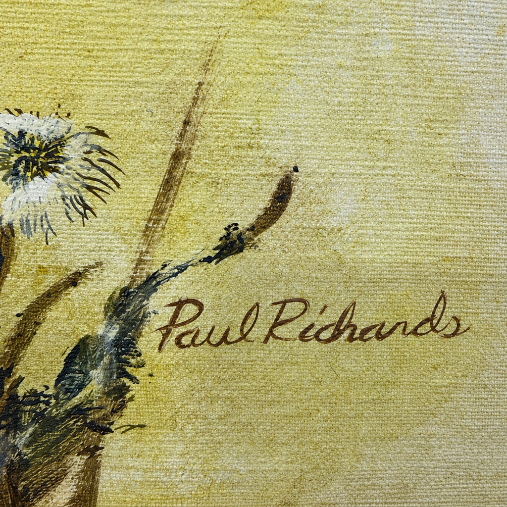Paul Richards — Wild Daisies — Signed Original Floral Painting on Canvas
